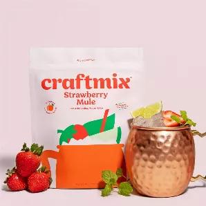 Tired of unhealthy, overly sugary mixers? We were too! Don't know how to make cocktails on your own? We didn't either! And that's exactly why we created Craftmix!<br>Strawberry, ginger, and lime? This flavor tastes like a mule-million bucks!<br>Be Your Own Bartender: Craftmix was specifically designed for people on the go! We've seen our customers enjoy Craftmix cocktail kits in so many different places including: Camping, festivals, concerts, airplanes, house parties, bars (Shh! Don't tell the 