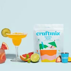 Tired of unhealthy, overly sugary mixers? We were too! Don't know how to make cocktails on your own? We didn't either! And that's exactly why we created Craftmix!<br>Can't decide? Is indecisive your middle name? Don't worry, we got you! Enjoy all of our delicious flavors in one bundle! This 12 Pack includes 3x Blood Orange Mai Tai, 3x Mango Margarita, 3x Strawberry Mule, and 3x Passionfruit Paloma packets.<br>Be Your Own Bartender: Craftmix was specifically designed for people on the go! We've s