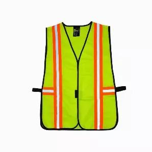 G & F products 41112 safety vest with reflective strips, 100% premium poly meets ansi/isea standards, one size, neon lime green, fits all.<br>
Size: one size.<br>