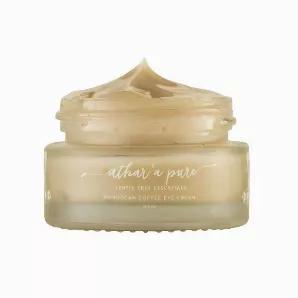 Athar'a Pure Moroccan Coffee Eye Cream For Dark Circles, Wrinkles and Puffiness - </strong>100% Natural, Organic, Cruelty Free and Vegan Eye Cream.<br>
There is nothing but good stuff in this best selling under eye cream - absolutely no harmful chemicals, fragrances, synthetics or parabens! Your eyes are the first to show signs of aging -nourish and awaken those eyes with this luxurious Moroccan Coffee Eye Cream made with caffeine and other high quality and effective natural ingredients for agin