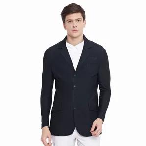 TuffRider Men's EquiVent Show Coat<br>TuffRider <b>Men's EquiVent Show Coat</b> will keep you cool for the hottest show days. Crafted with a mesh-like material, the EquiVent allows for airflow all over, not just under the arms. With 4 buttons, black pleats and traditional collar shape, the Men's EquiVent Show Coat is a classic with a functional twist. 