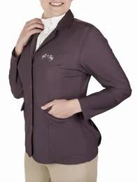 Equine Couture Women EquiVent 4-Snap Button Show Coat<br><p>Give your equestrian look a classic finish by accompanying yourself with this EquiVent 4-Snap Button Show Coat from Equine Couture which offers a flattering shape to your body. The blend of nylon and spandex fabric of this show coat makes it look fashionable and comfortable for all types of horse-riding occasions. The hidden zipper and snap buttons closure gives the benefaction of the effortless system to take it on/off. The waffle-like