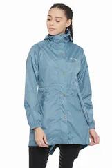 Equine Couture Element Rain Jacket<br>The Equine Couture <b>Element Rain Jacket</b> is perfect for protecting your show coat from the weather in between classes or doing barn work on a rainy day. Waterproof, breathable and wind-blocking, this classic three-quarter length jacket features lightweight fabric. A zipper paired with metal snaps allow for maximum coverage to block out unwanted weather. An adjustable elastic hood seals out the wind and rain to keep you dry while you ride or do barn work