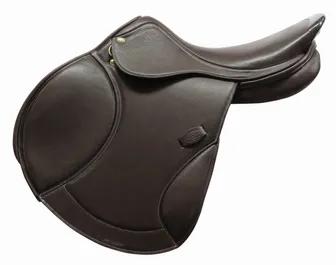 Henri De Rivel Regular Millennium Covered Close Contact Saddle<br><p>Give your riding session a boost of comfort with our best-seller Millennium Covered Close Contact Saddle by Henri De Rivel. The professional-grade features can help in keeping you safe and make this saddle a perfect gear for jumpers. Constructed with smooth leather material to offer a refined and luxurious appearance. A deep seat with padded flap and molded knee, thigh pads, keeping the rider comfortable and secured in its posi