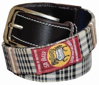 Baker Ladies Classic Plaid Belt<br><p>The Baker Ladies Classic Plaid Belt is the perfect addition to complete your Baker collection. Baker plaid is an iconic pattern in the equestrian world which adds a traditional, yet stylish touch to your riding outfit. Features of this belt include contrast stitching on the leather, silver buckle closure, and keeper. Made with rich brown leather and the classic Baker light tan and black plaid, this belt will be your new favorite accessory with breeches or je