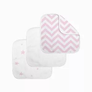 Super soft and gentle on delicate skin! These washcloths are ideal for the bath or as a wipe during feeding and changing. 3 Washcloths per pack Double-ply and featuring bias trim finish for durability 80% cotton, 20% polyester Machine wash warm, tumble dry on low.