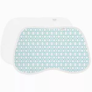 <p>Soft on baby's skin, our cotton flannel burp pads are a must for every nursery!</p> <br></p> Pack of 2 burp pads - including 1 solid white and 1 printed Made of 100% cotton flannel Contoured to curve around the neck for a perfect 'over the shoulder' fit, and designed for maximum coverage; 30? x 30" / 77 cm x 77 cm Designed to absorb moisture, protect clothing, and feature a coordinating bias trim for added durability <p>Proudly made in Canada</p>