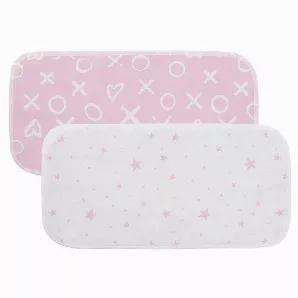 Soft on baby's skin, our cotton flannel burp pads are a must for parents of newborns! Pack of 2 burp pads - including 2 printed. Made of premium quality 2 ply 100% cotton flannel. Designed for maximum coverage; 16" x 8" / 41 cm x 20 cm . Designed to absorb moisture, protect clothing, and feature a coordinating bias trim for added durability. Proudly made in Canada