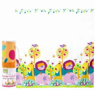 Keep tub time fun with Kushies shower curtain! This playfully adorned shower curtain features colorful graphics that are sure to delight and entertain any child! Combine with our shower hook set for a matching set. Lead, BPA, phthalate, cadmium free. Size: 70" x 70"<br>