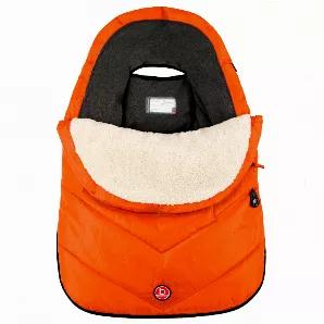 This easy to use style car seat cover keeps your precious little one warm and comfortable. No bulky outerwear is required and the top zips off for warmer weather. Features ultra-soft sherpa fleece for luxurious warmth comfort, straps for easy fastening, seat belt welt openings a no slip back panel, and a full zipper to easily place your baby in the seat. Also includes an attached functional thermometer pacifier pouch. This contemporary style has you covered!<br>