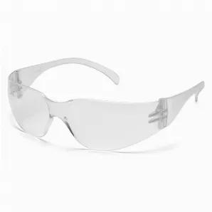 The Pyramex Intruder Clear Frame Clear-Hardcoated Lens features an economical lightweight glass that offers superior protection. It also has a superior comfort and fit and features an integrated noisepiece. The lenses are coated for superior scratch resistance.