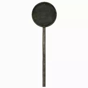 Round chalkboard sign/stake markers. These stakes and markers are grat for labeling plants or sections in a garden.17 H x 5 W x 0.133 D.