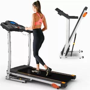  [Joint Protection & Super Shock Absorption] The folding treadmill for home has a unique shock-proof function, making every step as smooth and low-impact as possible. The oversized anti-static track gives runners the perfect running feel, traction and moisture resistance you can count on. Its 15.75 x 41-inch running belt is plenty for runners. <br>l [Quiet Running & Energy Saving Motor] This foldable electric treadmill is for amateurs as well as professional trainers. Quiet and efficient 1.5 hp 