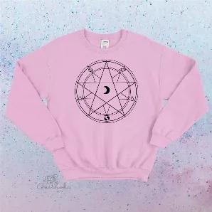 Magic Circle Crewneck Sweatshirt - Goth, Witchy, Pagan