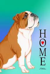 Bulldog - Tomoyo Pitcher Home Garden Flag ..