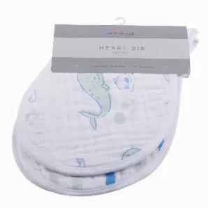 Soft and comfortable 100% natural cotton muslin. These stylish and easy to care for bibs feature multiple snaps for a perfect fit. The extra absorbent fabric makes these bibs a must have for feeding and teething.<br> <br>Size: 21" x 9.5" (53cm x 24cm)<br><br>Material: 100% Natural Cotton Muslin<br>