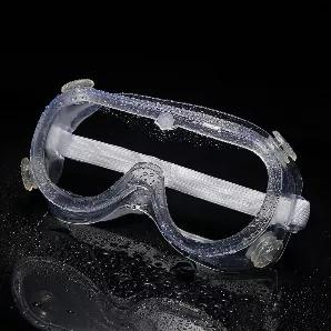 Safety goggles with white band (can fit over glasses) one size one color