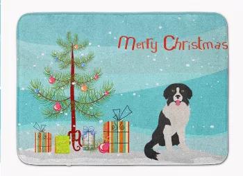 Christmas Tree Dog Art Machine Washable Memory Foam Mat