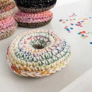 <p>An adorable, plush, catnip-filled donut cat toy is easily the best cat mom move you can make. When your cat is your best friend, gifts like catnip donuts are just part of what you give. </p>
<ul>
<li>This is a 75% wool yarn and 25% cotton thread crochet catnip donut, and it will delight your cats.</li>
<li>The plush donut is stuffed with polyester stuffing and organic catnip.</li>
<li>It measures 4" x 4" x 1"</li>
<li>Each donut is shipped out in a bag a small bag of extra catnip.</li>
</ul>