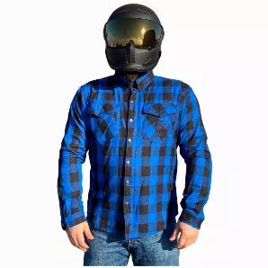 <br> CE Rated Armoured Coupled With Aramid DuPont(TM) Kevlar(R) Lining <br>This Protective Cotton long Sleeved motorcycle riding Shirt features... <br> * Anti Abrasion Aramid Lining <br> * YKK Zip <br> * Snap down Front <br> * Removable Protectors in Shoulders, Elbows and Back (Included) <br> * Inner pocket for phone <br>Material Ingredients<br> * 100% Cotton Outer <br> * Mesh inner Liner <br> * Para aramid lining fibre brand:DuPont(TM) Kevlar(R) <br>"DuPont(TM), the DuPont Oval Logo, and all tr