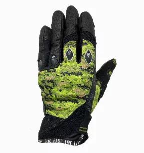 Green Multicam Motorcycle glove