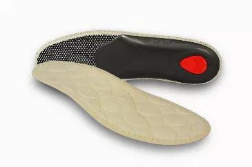 Pedag VIVA WINTER offers super-warm and soft thermal insole, equipped with a full, anatomically shaped foot support. The heel cushion effectively absorbs the impact shocks, the longitudinal arch is ideally supported and the metatarsal pad prevents the creation of a splayfoot and alleviates its symptoms. The surface of the foot support is made of pure and natural, unbleached wool. The middle layer is high-tech foam with thousands of closed air cells insulates and keeps the warmth inside the shoe.