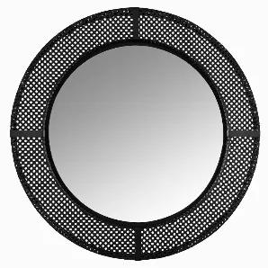 The right mirror can make your home look more spacious, airy, and vibrant. If you are looking for a Decorative wall mirror that will match your home's modern Decor, this round metal mesh frame mirror is up for the job. Boost the modern charm of your home with the Stratton Home Decor 31.5" Eliza Metal Cane Webb Wall Mirror. Flaunting a matte black finish and a metal mesh frame, this mirror makes an excellent finishing touch for your minimalist-inspired interior. 4 metal strips provide a sense of 
