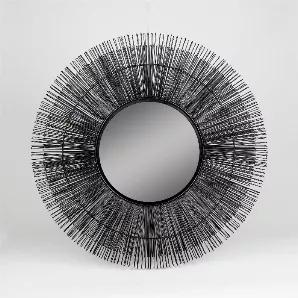 Accentuate the global and modern style of your home with this luxurious round mirror. Hang this unique Decorative piece on a wall near a window to let natural light illuminate your living space, or add it to a gallery wall with other curated pieces.<br>