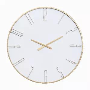 Offering a subtle hint of luxury, this minimalist wall clock is a piece that is designed to elevate your home's interior design. It's a stylish timepiece that can work as a standalone accent or with other curated pieces as part of a gallery wall.<br>