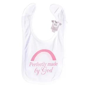 Baby Bib Pink Perfectly Made By God