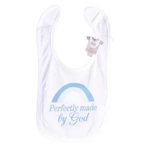 Baby Bib Blue Perfectly Made By God