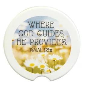 Car Coasters Where God Guides 