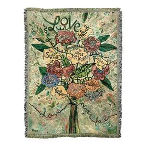 THROW LOVE 1 Corinthians 13:4-8 TAPESTRY 52 inches by 68 inches Height