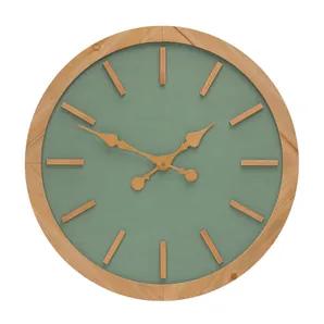 Sage Green Wood Wall Clock 