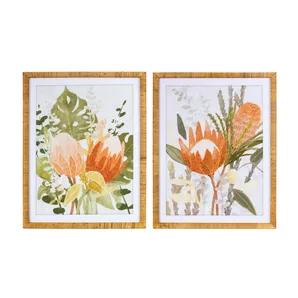 Framed Protea Floral Wall Art 