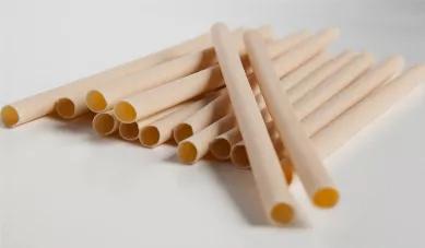 Cocktail Cassava Straws:  ( food service ) 5.9" / 6mm  ( Black color / unwrapped )  Case count 2,000 units.<br>

Premium quality biodegradable straws made from cassava root starch, cellulose, vegetable oils and their combination to produce a superior green alternative.  Firm and long lasting far superior to paper straws or compostable bio plastics.<br>

Our straws have the ability to biodegrade in natural conditions with the aid of heat, moisture, and microorganisms as well as home and commercia