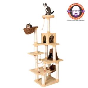 Armarkat Cat Climber Play House, 78" Real Wood Cat furniture