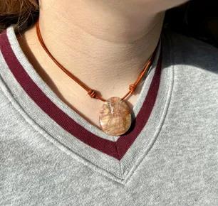 Venus Jasper Slide Knot Necklace