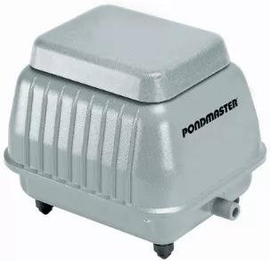 PONDMASTER AP-SERIES AIR PUMPS have been designed to satisfy the requirements of a multitude of water-related applications. All AP-Series air pumps operate on standard 115V electric and come with a 6' power cord. The oil-less motor is designed to operate efficiently and save energy. For outdoor applications, it is recommended that the unit be enclosed to protect it from the elements.<br> <li>o Energy Efficient Motor<li> <li>o Quiet Operation<li> <li>o Easy to Use<li> <li>o High Volume with Stead