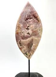 *Pink Amethyst | Polished Face | Iron Stand