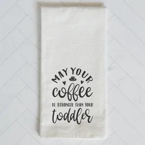 Coffee and Toddlers Kitchen Towel