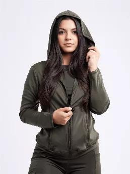 <p><strong>Athletic Fitted Zip-Up Hoodie Jacket with Pockets for Women</strong></p><p><br></p><p><strong>Get the ultimate in comfort and mobility with JupiterGear’s fitted zip-up athletic hoodie with pockets for women. Built for all-day activities as well as daily workouts, this is a hoodie that is both practical and stylish!</strong></p><p><br></p><p><strong>With all of the classic style - but definitely without the weight! - of other fitted athletic hoodies, this silky smooth lightweight lon