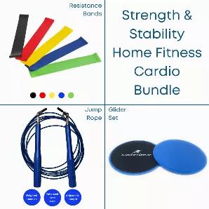 <p><strong>Strength &amp; Stability Home Fitness Cardio Bundle</strong></p><p><br></p><p>JupiterGear brings you products that allow you to stay active and crush your goals. Get inspired and realize your full potential with our innovative and smart fitness solutions created with unwavering standards and an athlete’s eye. From triathlons to your daily fitness routine to a walk along the beach, we have the products that will gear you up so you can push past your limits.</p><p><br></p><p><strong>T