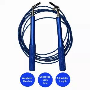 <p><strong>Weighted Jump Rope with Adjustable Steel Wire Cable - Best for Speed Jumping</strong></p><p><br></p><p><strong>Get serious about your cardio training with JupiterGear’s weighted jump rope that is adjustable and built for speed. With a premium-grade cable and a length that can be custom sized, you are ready for your workout whether it’s outside, at home, in the gym, or on the go. Great for double unders, crisscrosses, high knees, and all ranges of jumping that will not twist or tan