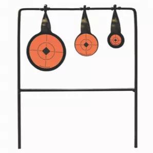The Qualifier Spinner Target is a popular three disc spinning target for members of the .22 rim fire club. The three different size circles will challenge the marksman, sharpshooter, or expert in all of us, and will help to improve your shooting skills.