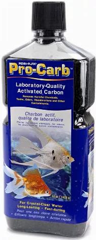 Specially formulated Penn-Plax Pro Carb helps to keep your aquarium clean and healthy. Made with laboratory quality activated carbon , this aquarium water treatment removes harmful ammonia, toxins, and odors from your tank. Pro Carb will also help to maximize your filter's efficiency by helping to keep the water clean. Stop cloudy water from occurring in your tank and keep it crystal clear by adding Pro Carb to your aquarium filter. This special aquarium ammonia remover is safe for both fresh an