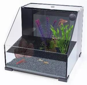 <b>Penn-Plax</b> presents the Triad AquaTerrium Fish Tank,<br> featuring 3 chambers that harmonize as 1 biological ecosystem.<br> This tiered system allows for multiple freshwater species to coexist independently.<br> This piece will add excitement and wonder to any home!<p> <b>Innovative:</b><br> The Triad AquaTerrium Fish Tank features 3 chambers that harmonize as 1 biological ecosystem,<br> allowing for multiple freshwater species to coexist independently.<br> This piece will add excitement a