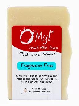 O My! Goat Milk Soap Bar - Made with Farm-Fresh Goat Milk - Moisturizes skin with Natural Alpha Hydroxy Acids in Goat Milk - Free of Parabens & More - Leaping Bunny Certified - Handcrafted US