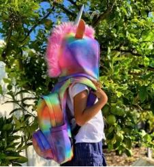 Unicorn - Hooded Backpack - Water-repellent