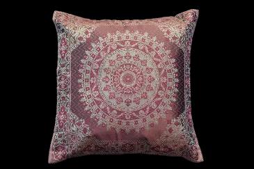 <p>BROCADE DECORATIVE THROW PILLOW CASE FOR HOME DECOR</p><p>Beautifully crafted piece with Indian Ethnic designs weaved in cloth to create a timeless piece. The Pillow cover has a silk brocade design with floral patterns and elephants in front and a solid color in the back. Zip closure behind. The back of the pillow cover is made with satin fabric, with a flap covered hidden zipper for a clean look and easy removal. Truly royal and one-of-kind handmade pillow cover, perfect for adding a splash 